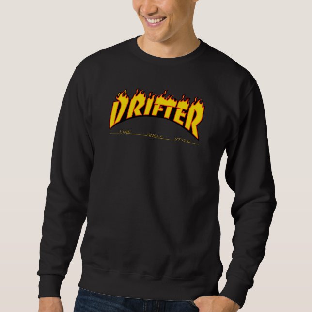 Drift Drift Drifting Racing Flame T-Shirt Sweatshirt (Vorderseite)