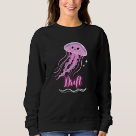 "Drift" Glow Neon Qualle Minimalist Sweatshirt