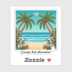 "Drift in Paradise" Aufkleber