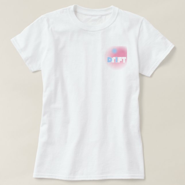 Drift in Pastel – Soft Y2K Surf T-Shirt (Design vorne)