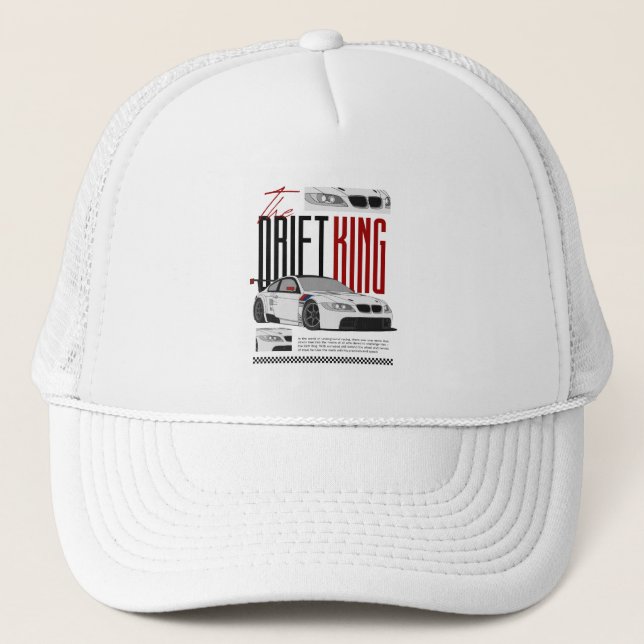 Drift King Rennwagen Trucker Hut  Truckerkappe (Vorderseite)