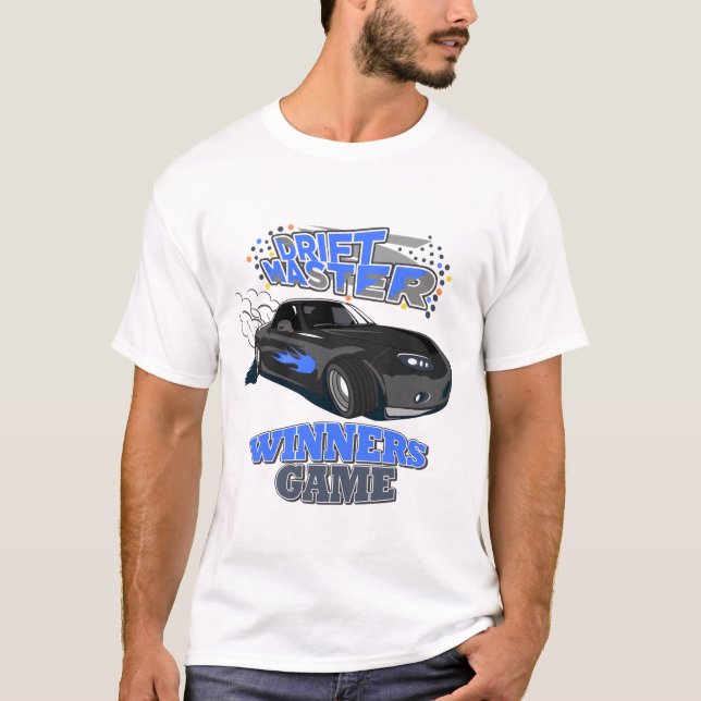 Drift Master Black Car T-Shirt (Vorderseite)