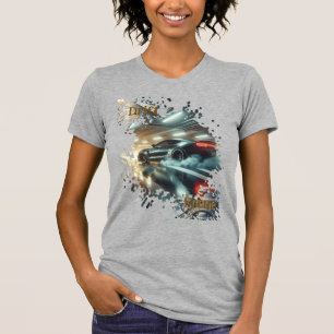 Drift Scene Tee Colorburst Urban Motion Car Art
