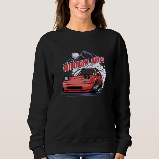Drift um Mitternacht Sweatshirt (Vorderseite)