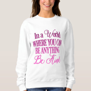 Driften von Glitzer Inspiration Zitat Sweatshirt