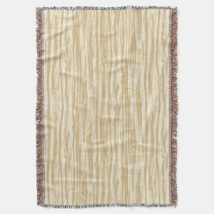 Driftholzmuster - braun, beige und creme decke
