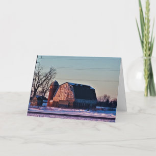 "Drifting at Dusk" Weihnachtskarte Karte