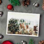 Drifting Snowflakes Sehr fröhliches Weihnachtsfest Folien Feiertagskarte<br><div class="desc">Doppelseitige Weihnachtskarte aus Gold mit zwei Fotos,  eins auf jeder Seite. Snowflake themed Frohe Weihnachtskarte mit hübschen Schneeflocken und Goldfolie-Schriftart.</div>
