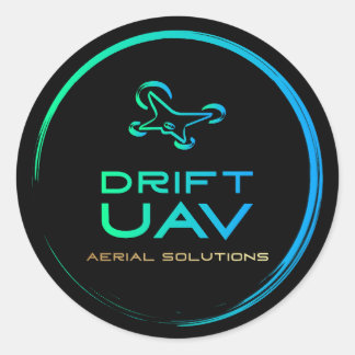 DriftUAV Round-Sticker - Stil 1 Runder Aufkleber