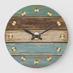 Driftwood 3 Wall Clock Große Wanduhr