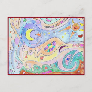 Driftwood Art Postcard Postkarte