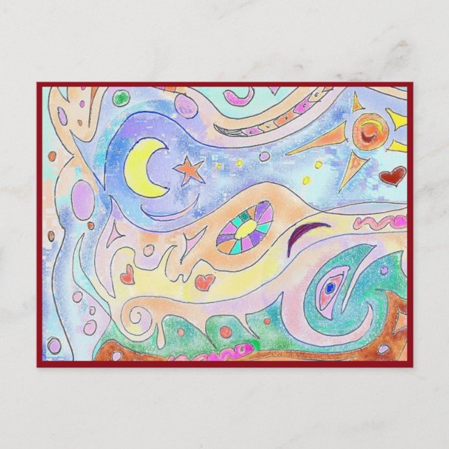 Driftwood Art Postcard Postkarte (Vorderseite)