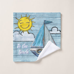Driftwood Beach Design Yachthandtuch Waschlappen