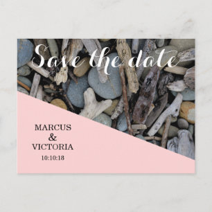 Driftwood Beach Hochzeit Save the Date Ankündigungspostkarte