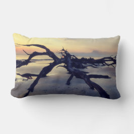 Driftwood Beach Jekyll Island Ga. at dawn Pillow Lendenkissen