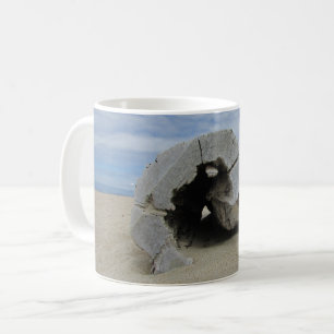Driftwood-Foto West Coast Pacific Beach Kaffeetasse