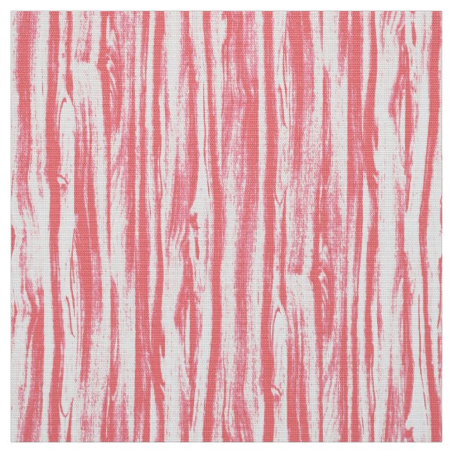 Driftwood-Muster - Korallenrosa und Weiß Stoff (Muster)