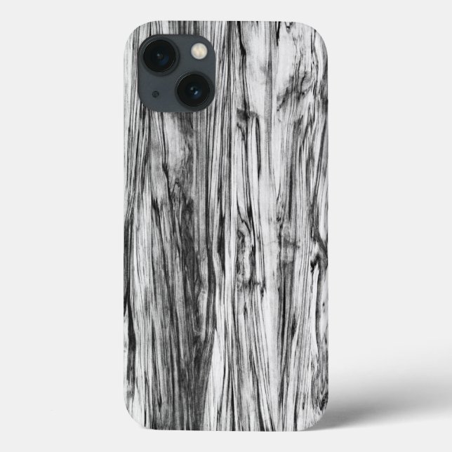 Driftwood-Muster - schwarz, weiß und grau Case-Mate iPhone Hülle (Rückseite)