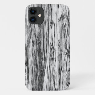 Driftwood-Muster - schwarz, weiß und grau iPhone 11 Hülle