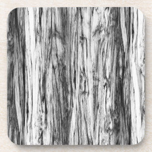 Driftwood-Muster - schwarz, weiß und grau Untersetzer