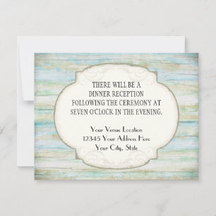 Driftwood Ocean Beach Coastal Seashore Hochzeit Einladung