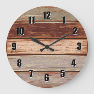 Driftwood rustic Wall Clock Große Wanduhr
