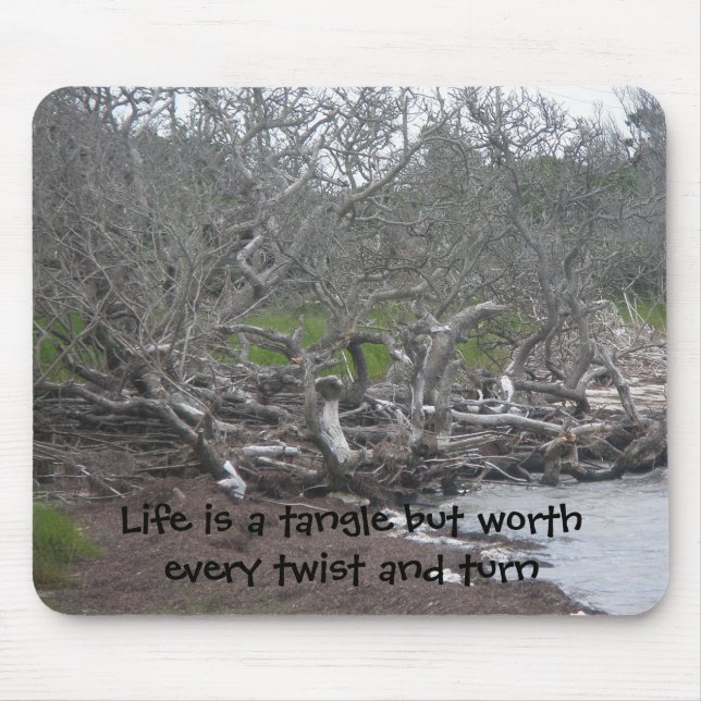 Driftwood & Seaweed Mousepad Life ist ein "Tangle" (Vorne)