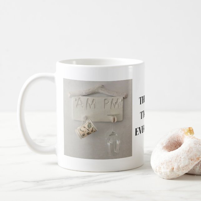 DRIFTWOOD THEMED COFFEE MUG KAFFEETASSE (Mit Donut)