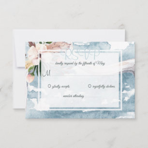 Driftwood Watercolor Beach Wedding UAWG Einladung