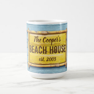 DriftwoodBeach House Tasse signiert große Kaffeema