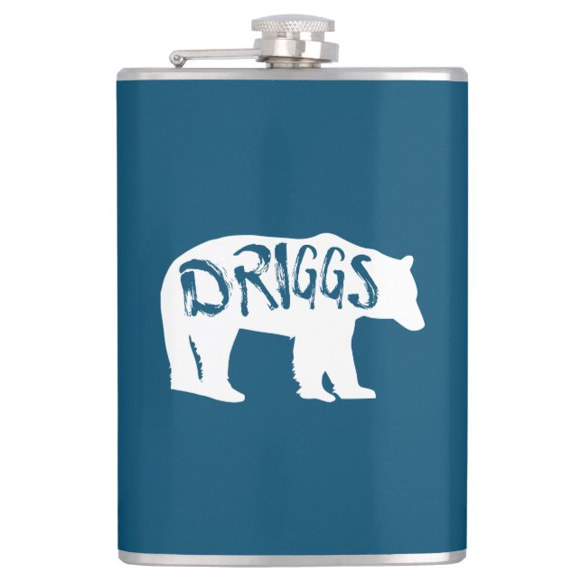 Driggs Idaho Bear Flachmann (Vorderseite)