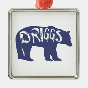 Driggs Idaho Bear Ornament Aus Metall