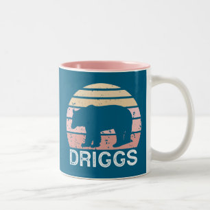 Driggs Idaho Retro Bär Zweifarbige Tasse