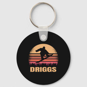 Driggs Idaho Snowboarden Outdoor Vintage Id Retro Schlüsselanhänger