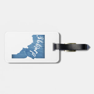 Driggs Idaho Wood Grain Gepäckanhänger