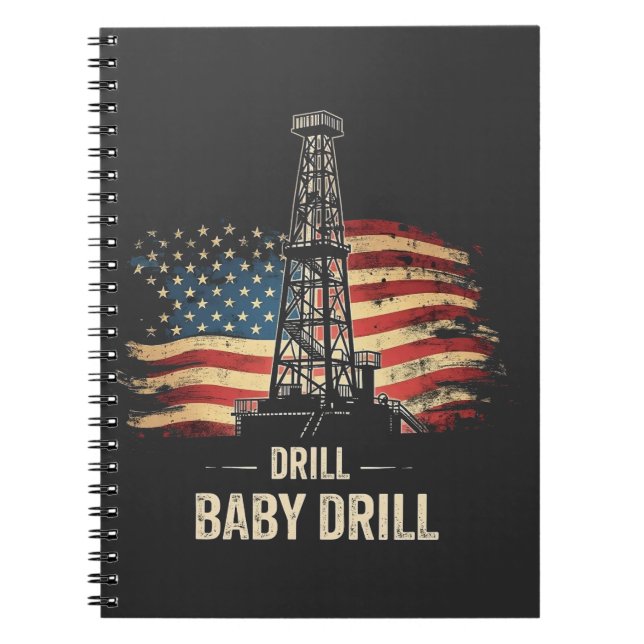 Drill Baby Drill American Trump Energy Economy Notizblock (Vorderseite)