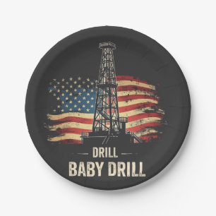 Drill Baby Drill American Trump Energy Economy Pappteller