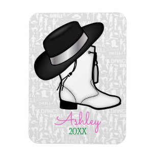 Drill Dance Team Weihnachtsboot und Hut Magnet