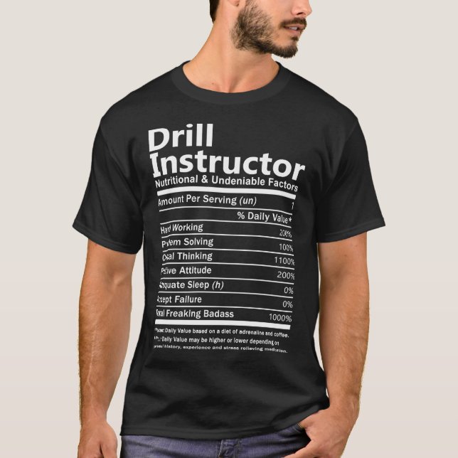 Drill Instructor T Shirt - Ernährung (Vorderseite)