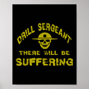 Drill Sergeant Boot Camp Discipline Recruit Traini Poster