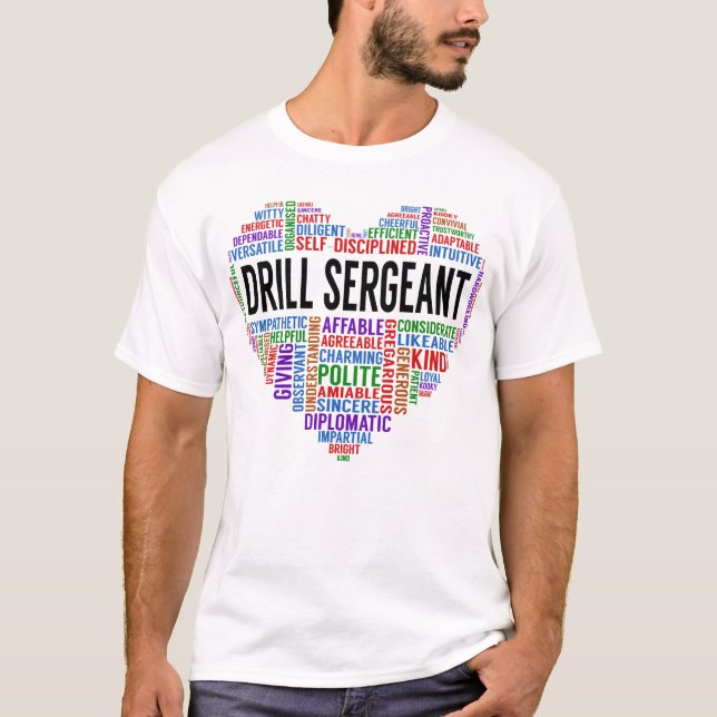 Drill Sergeant Heart T-Shirt (Vorderseite)