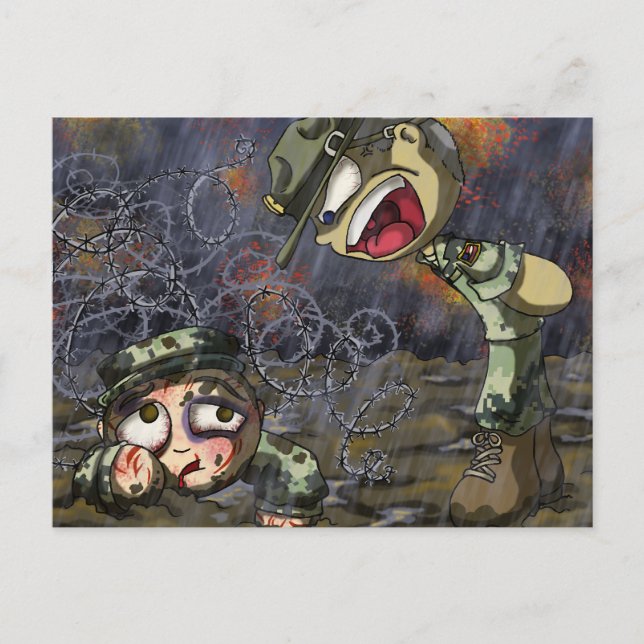 Drill Sergeant Postkarte (Vorderseite)