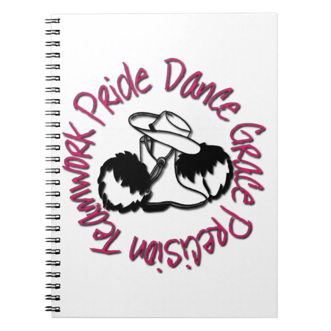 Drill Team - Dance Grace Precision Teamwork Prix Notizblock (Vorderseite)