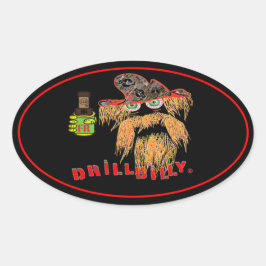 DRILLBILLY Oilfield Ovaler Aufkleber