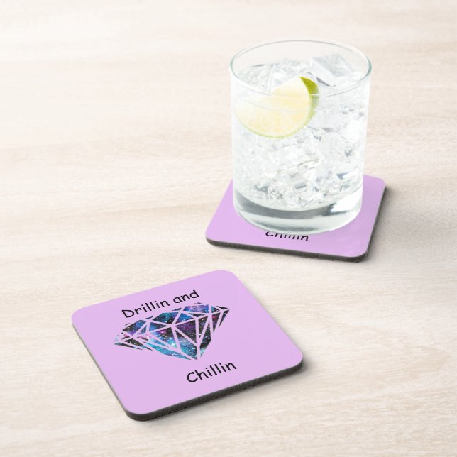 Drillin und Chillin Getränkeuntersetzer (Rechte Seite)