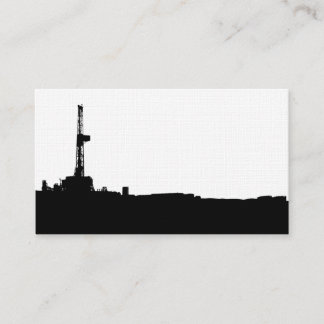 Drilling 2 Silhouette Business Card Visitenkarte