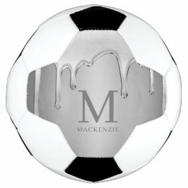 Drilling Chrome Metal Monogram Fußball