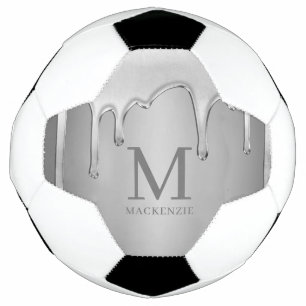 Drilling Chrome Metal Monogram Fußball