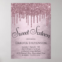 Drilling Girly Glitzer | Dusty Mauve Pink Sweet 16