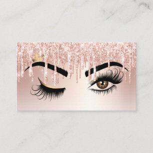 Drilling Gold Makeup artist Wink Eye Lashes Visitenkarte